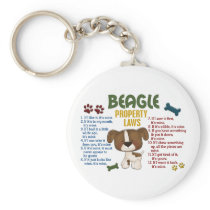 Beagle Property Laws 4 Key Chains