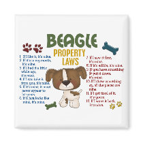 Beagle Property Laws 4 Magnet