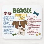 Beagle Property Laws 4 Mousepad