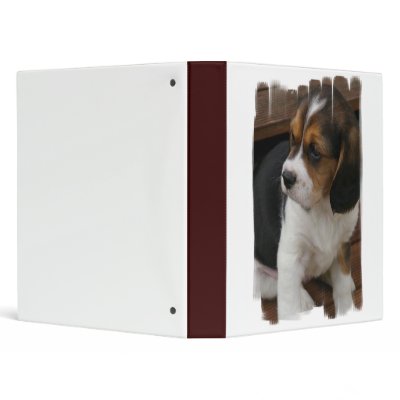 Beagle Pup Binder by DogPoundGifts