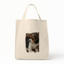 Beagle Pup Grocery Tote Canvas Bags