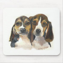 Beagle Puppies Mousepad