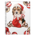 Beagle Puppy Christmas Note Book