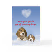 Beagle Puppy Love Card