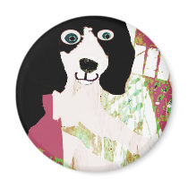 Beagle Puppy Products Fridge Magnets