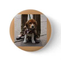 Beagle Puppy Tie buttons