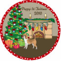 Beagle Puppy's 1st Christmas Ornament 2010 photo sculptures