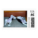 Beagle Pups Enjoying the holidays! postage by buddybs Beagle Pups Enjoying the holidays! postage