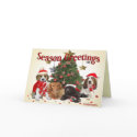 Beagle Santa and friends gifts cards by friskybiz Beagle Santa and friends gifts cards