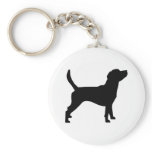 Beagle Silhouette (in black) Key Chain