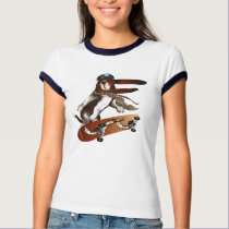 Beagle Skateboarder Shirt by Lotacats Beagle Skateboarder Shirt