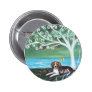 Beagle spiritual tree love butterfly pin