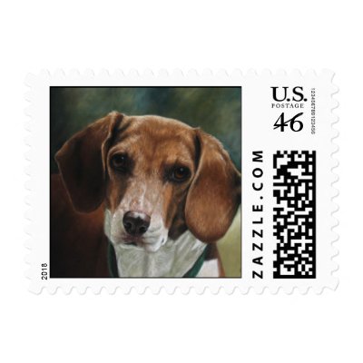 Beagle stamps by cindypriceart