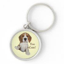 Beagle Too Cute Keychain