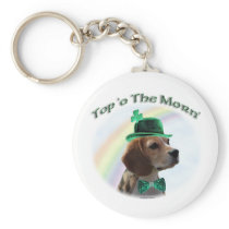 Beagle Top of the Morn Keychain