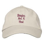 Beagles Are A Howl Embroidered Baseball Cap Beagles Are A Howl Embroidered Baseball Cap