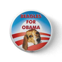 Beagles for Obama Pin