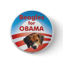 Beagles for Obama Pinback Button