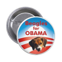 Beagles for Obama Pinback Button