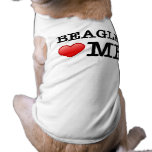 Beagles heart me doggie tee