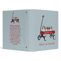 Beagles In Wagon Binder