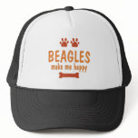 Beagles Make Me Happy Mesh Hats