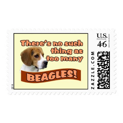 BEAGLES POSTAGE by doglovertees