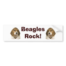 Beagles Rock Bumper Sticker bumper stickers