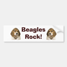 Beagles Rock Bumper Sticker