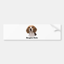 Beagles Rule Bumper Stickers