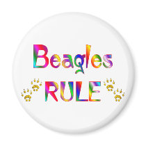 Beagles Rule Magnet