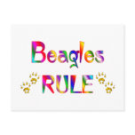Beagles Rule Postcard