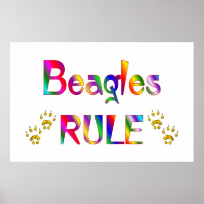 Beagles Rule Print by TLArnold4