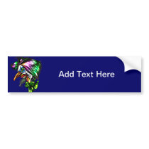 Beak Nose Evil Clown Bumper Sticker