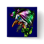 Beak Nose Evil Clown Pinback Button