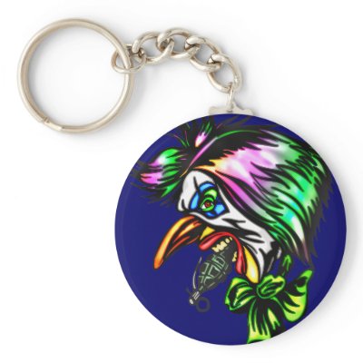 Beak Nose Evil Clown Keychains by halloween_tshirts