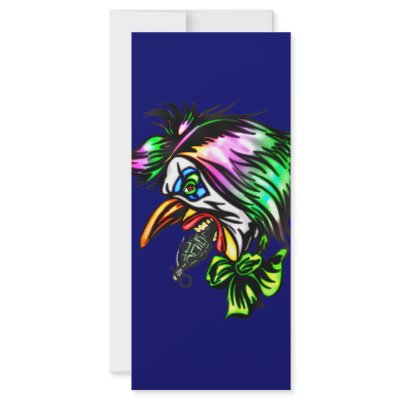Beak Nose Evil Clown Rack Cards by halloween_tshirts