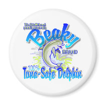 Beaky Brand Tuna-Safe Dolphin magnets