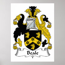 Beale Family Crest Poster