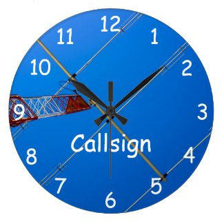 Beam Antenna and Callsign Wall Clock