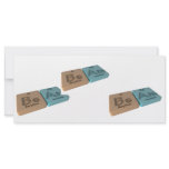 Beam as Be Beryllium and Am Americium Personalized Rack Card