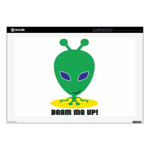 Beam Me Up 17" Laptop Decals