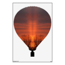 Beam Me Up Hot Air Balloon Wall Decal