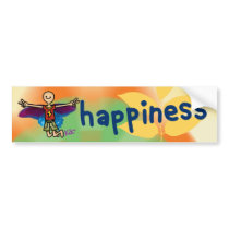 beaming bumpersticker. bumper stickers