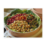 Bean salad for food lovers postcards