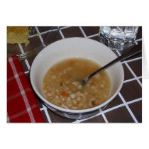 Bean Soup Recipe on a Card cards