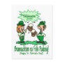BEANNACHTAM NA FEILE PADEAIG Happy St Patricks Day Postcard