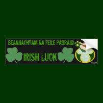 'Beannachtam na Feile Padraig!'  P.O.S.H.Inks bumper stickers