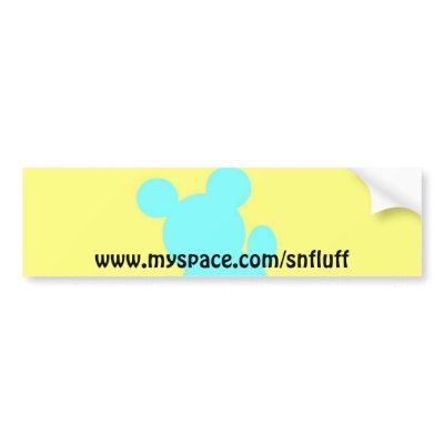 bear2, www.myspace.com/snfluff bumper sticker by snfluff