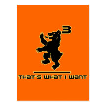 Bear3 - that's what I want! Postcard